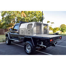 ToolPRO Dog Box - Modular, Aluminium Checker Plate, , scanz_hi-res