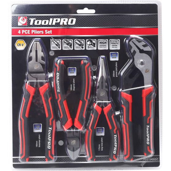 ToolPRO Plier Set 4 Piece Supercheap Auto New Zealand
