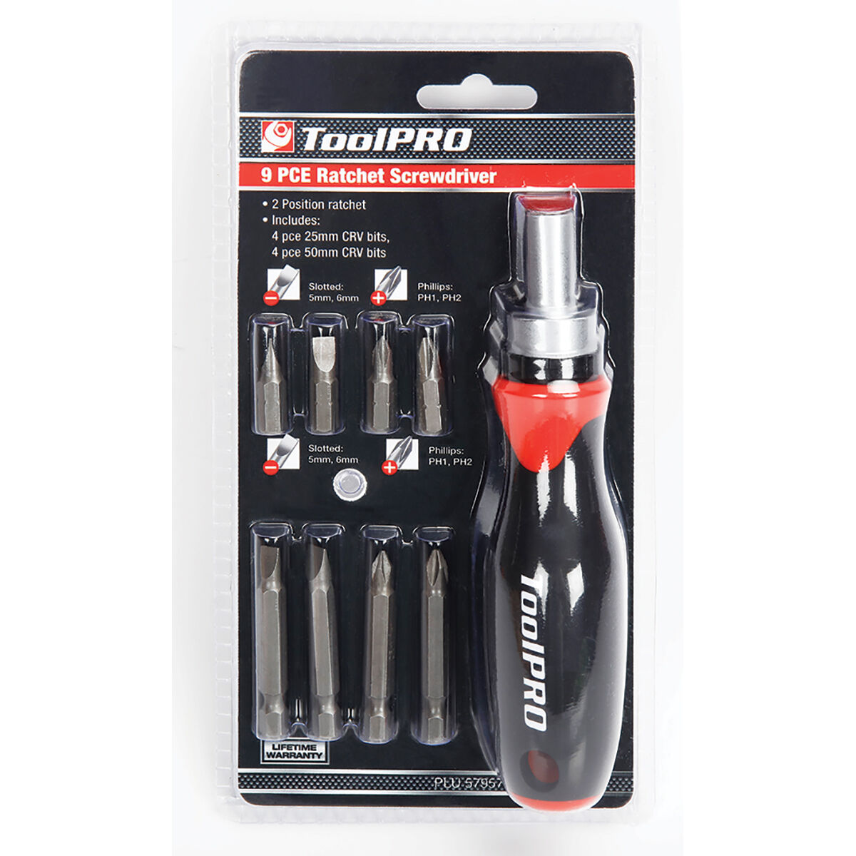 ToolPRO Screwdriver - Ratchet, 9 Piece, , scanz_hi-res