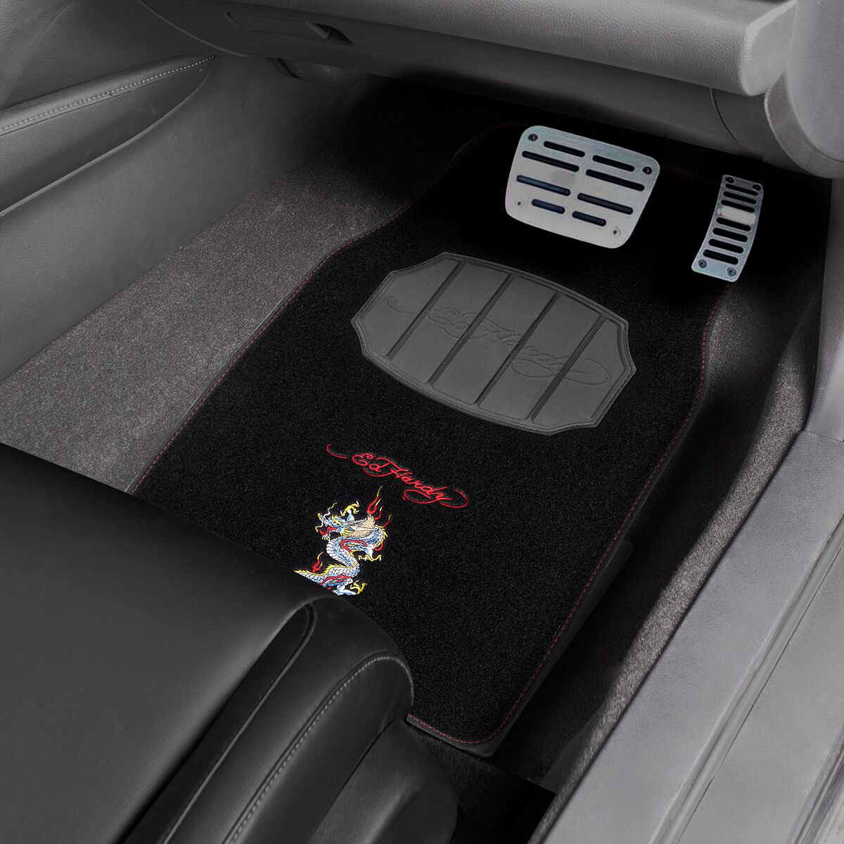 Ed Hardy Floor Mats Dragon Carpet 4 Pack, , scanz_hi-res