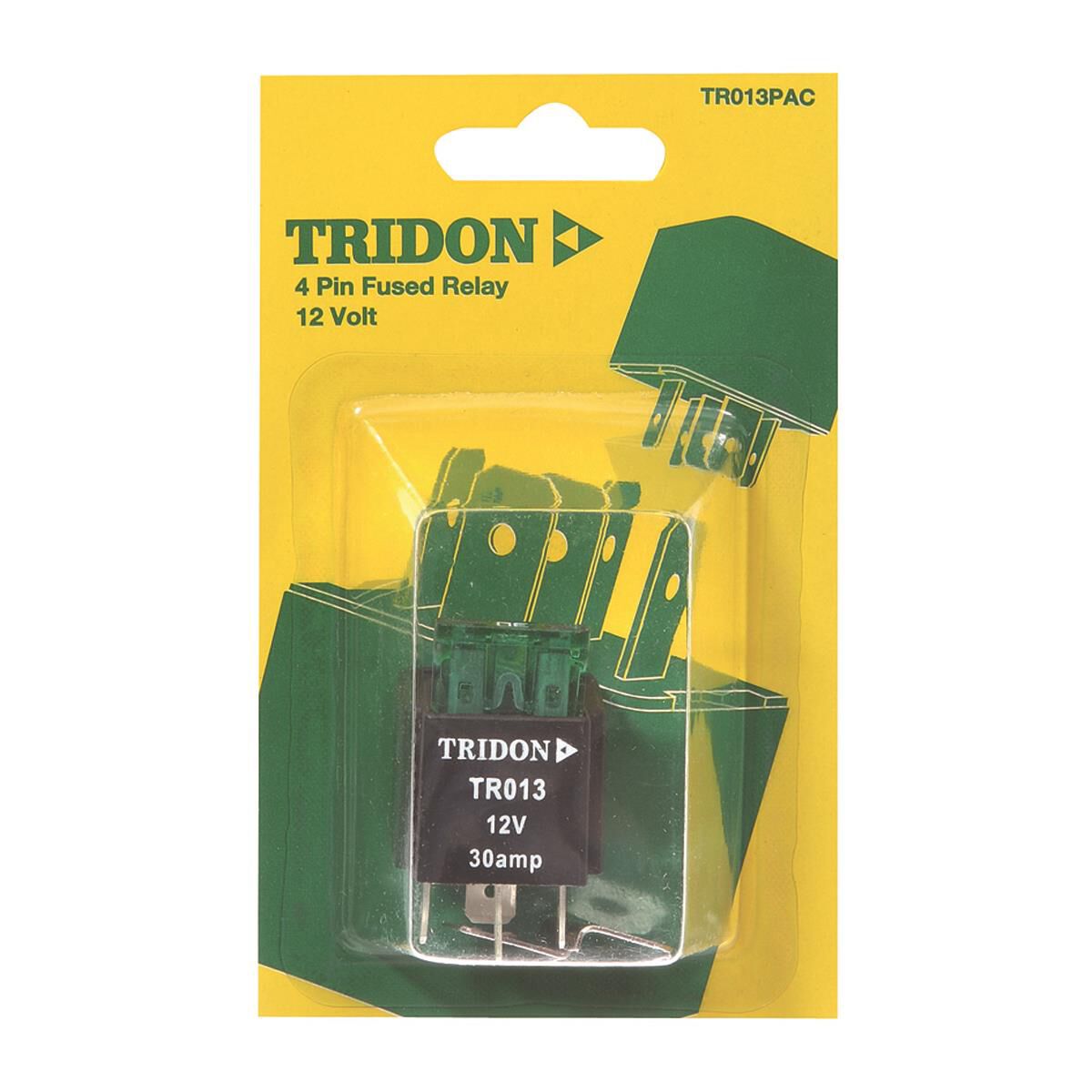 Tridon Relay - Mini, 12V 30 AMP 4 Pin - TR013PAC, , scanz_hi-res