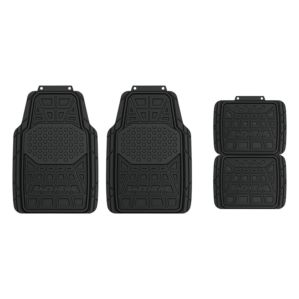Skechers Goga Mat Floor Mats Black Set of 4 Supercheap Auto New Zealand