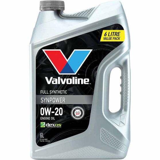 Valvoline Synpower Engine Oil 0W-20 6 Litre, , scanz_hi-res