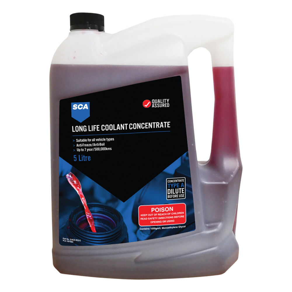 SCA Long Life Red Coolant Concentrate 5 Litre Supercheap Auto New Zealand