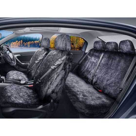 SCA Sheepskin 6 Piece Pack Charcoal Front and Rear Airbag Compatible, , scanz_hi-res