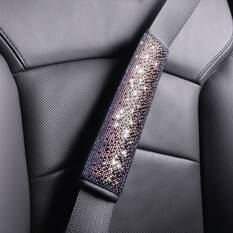 SCA Ombre Bling Leather Look Steering Wheel Cover and Seat Belt Buddies, , scanz_hi-res