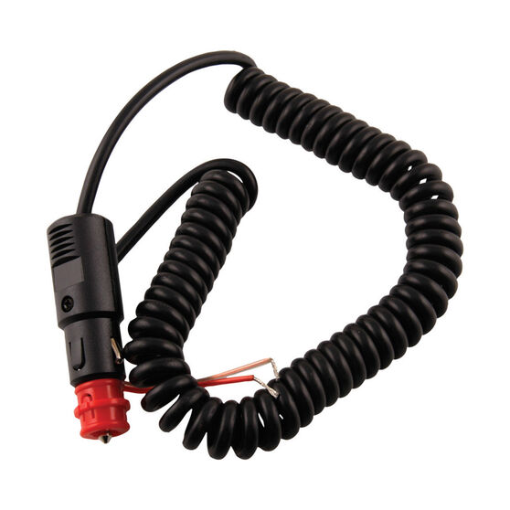 12V Extension Lead Coiled, 2in1 Plug, 3m Lead Supercheap Auto New