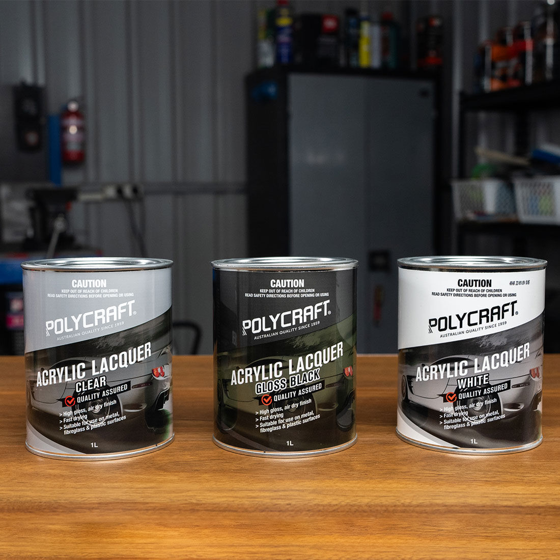 Polycraft Acrylic Gloss White 1 Litre, , scanz_hi-res