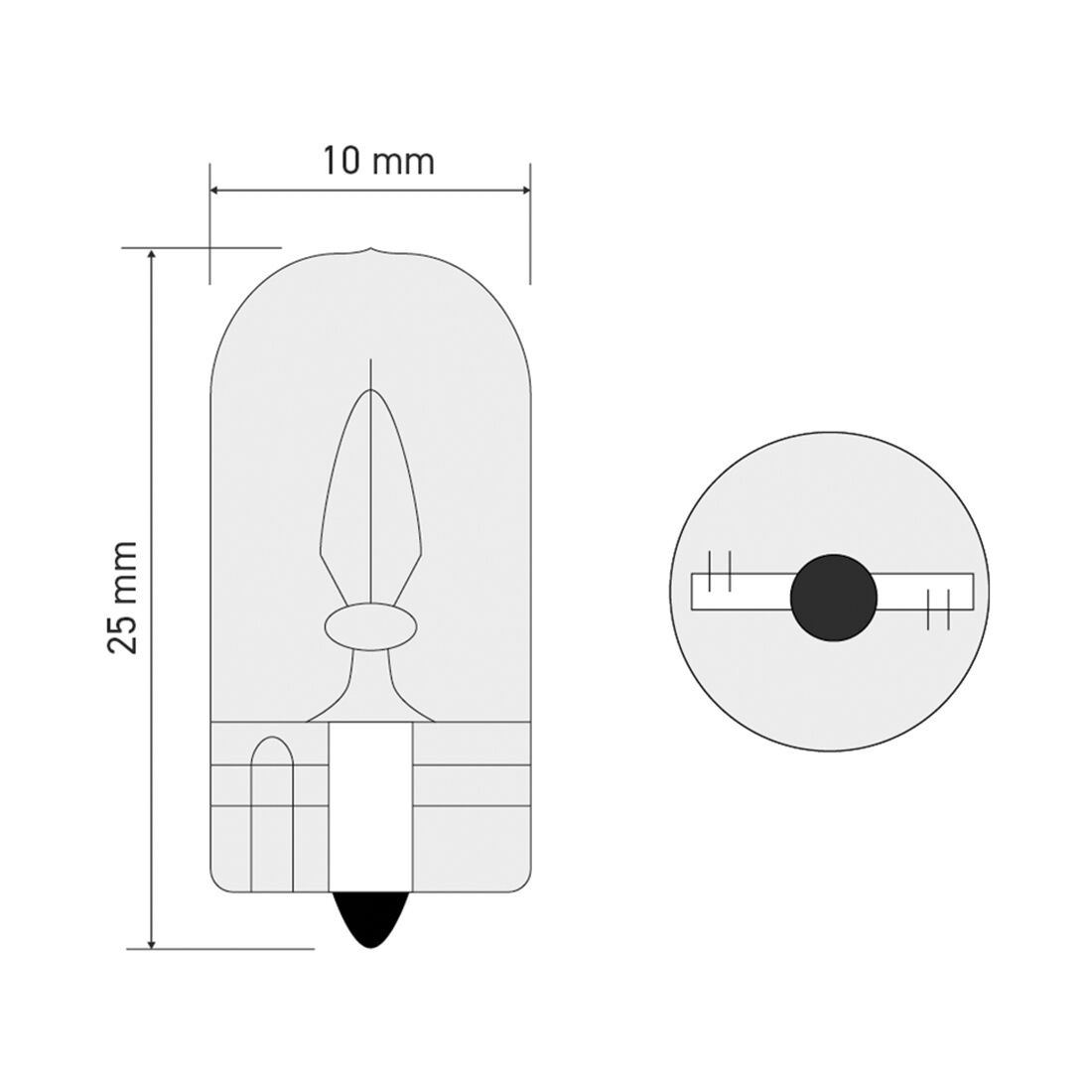 SCA Incandescent Globe - T10 12V 5W - 2 Pack, , scanz_hi-res