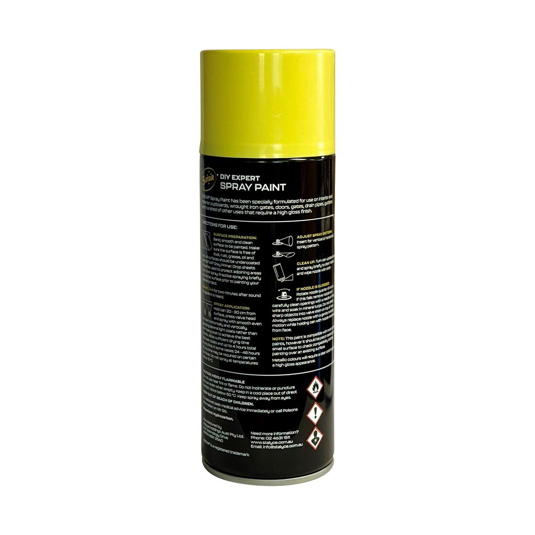 5 Star Enamel Spray Paint Primrose Yellow 250g, , scanz_hi-res
