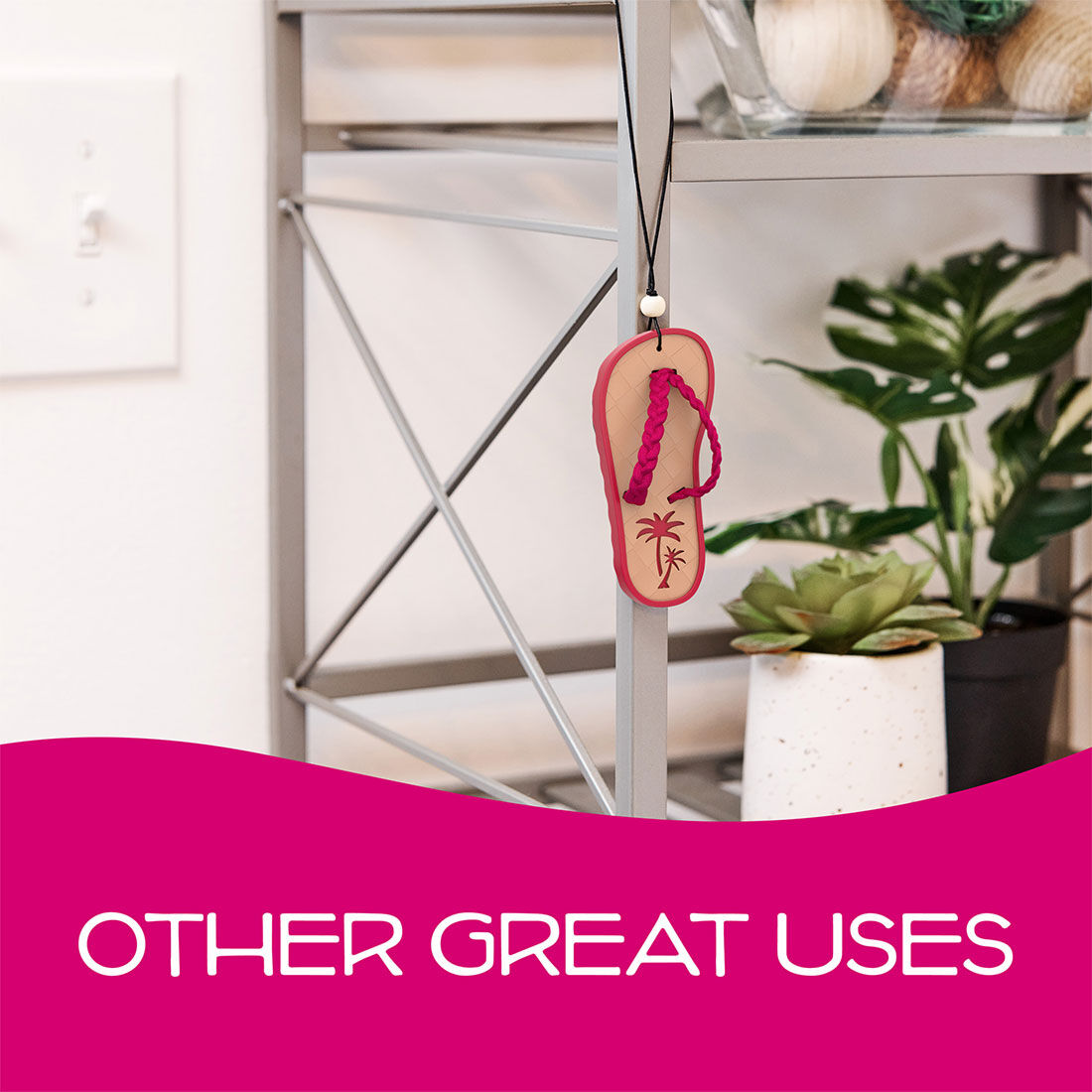 California Scents Novelty Hanging Sandal Coronado Cherry Car Air Freshener 1PK, , scanz_hi-res