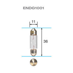 ENDURALIGHT Automotive Globes - Festoon 12V, 5W 11X36mm, , scanz_hi-res