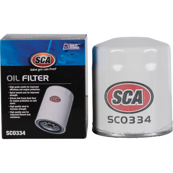 SCA Oil Filter SCO334 (Interchangeable with Z334), , scanz_hi-res