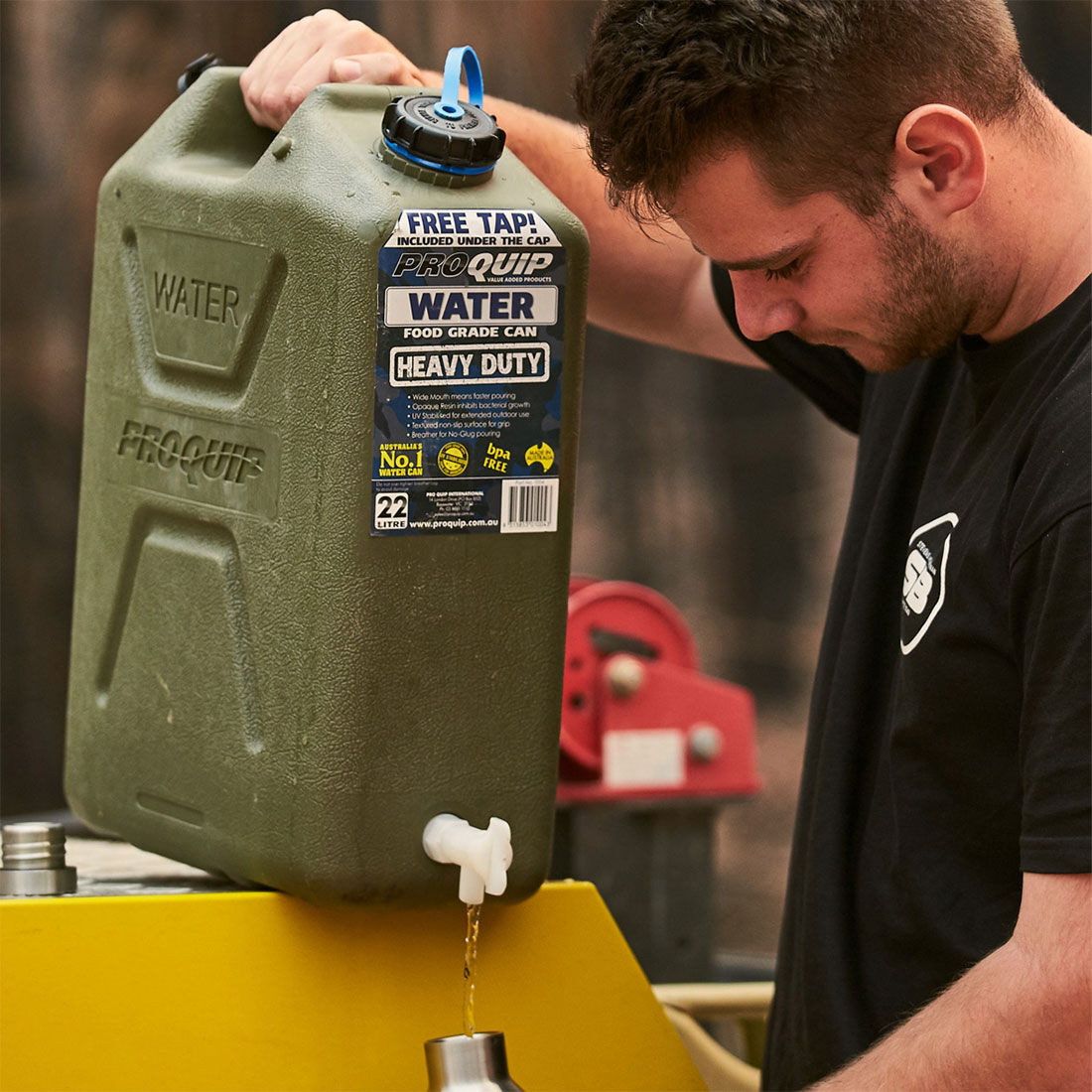 Pro Quip Water Carry Can - 22 Litre, Green, , scanz_hi-res