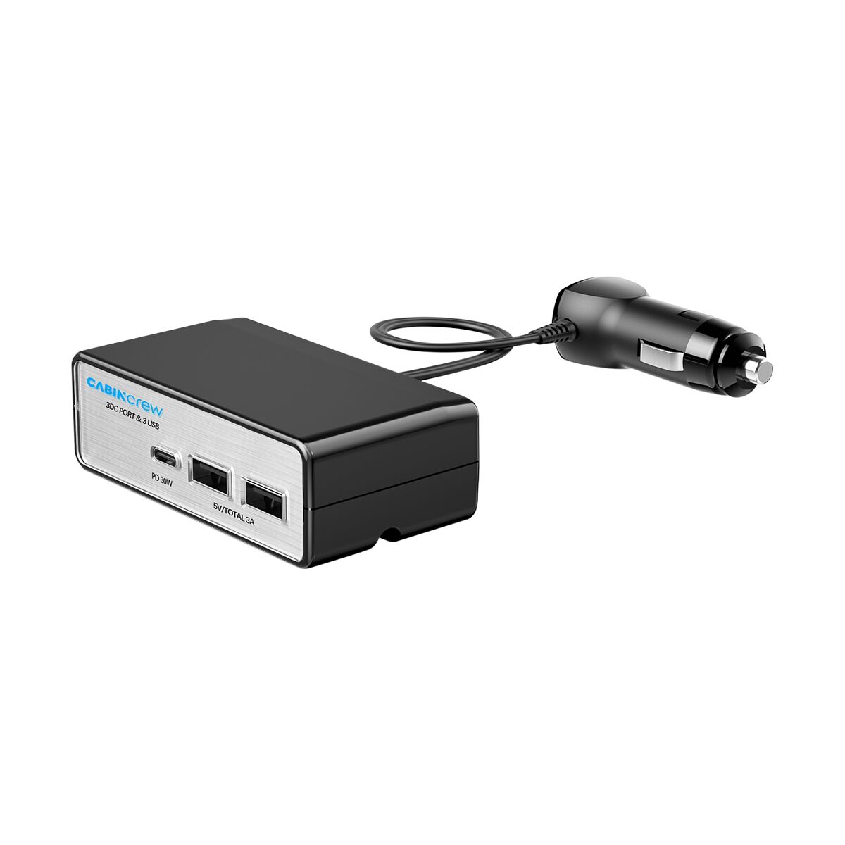 Cabin Crew 12V Triple Socket with USB-A USB-C, , scanz_hi-res