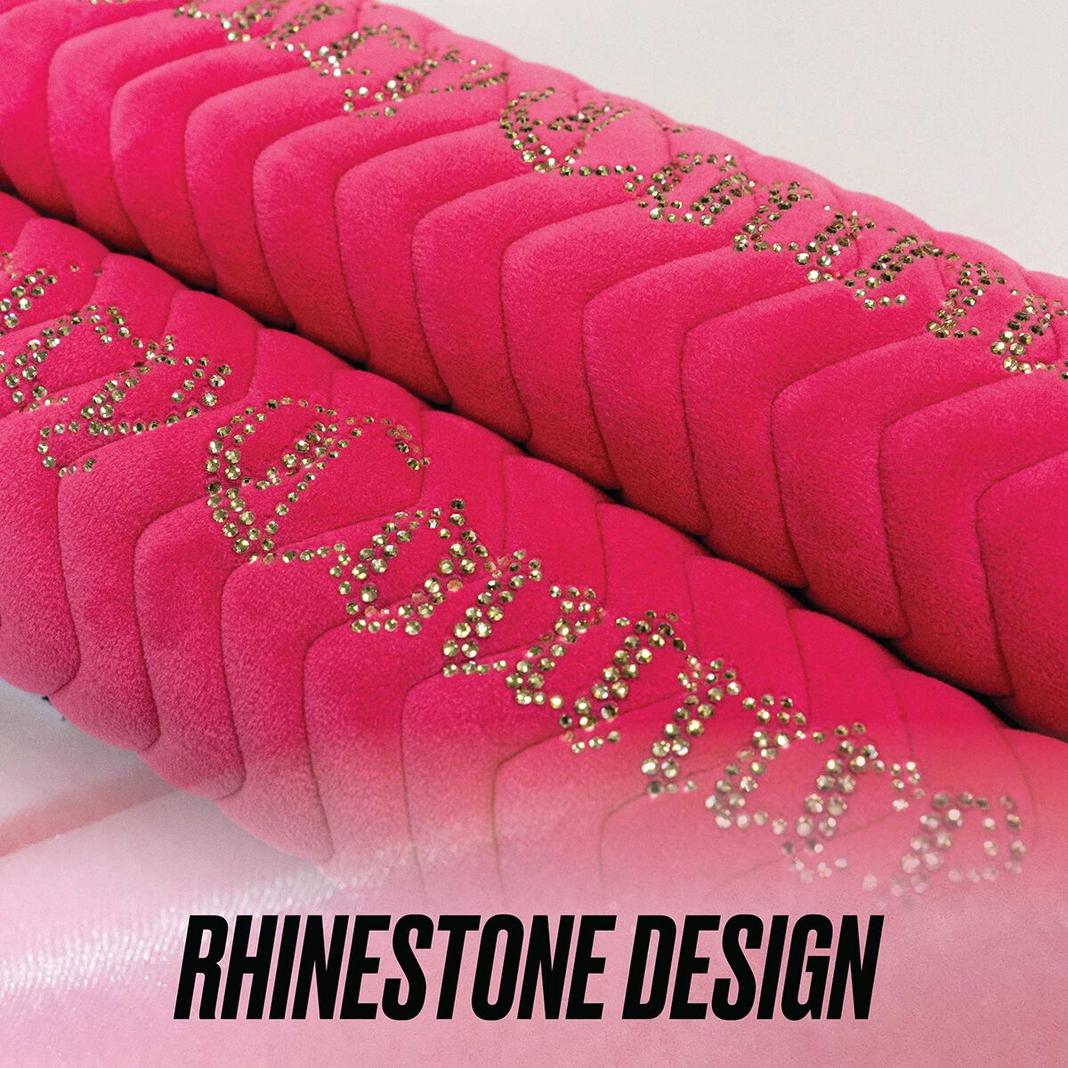 Juicy Couture Juicy Bling Steering Wheel Cover & Seat Belt Comforters Combo - Pink/Gold, , scanz_hi-res