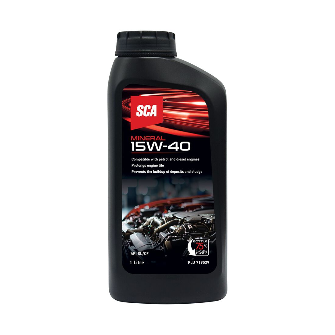 SCA Mineral Engine Oil 15W-40 1 Litre, , scanz_hi-res