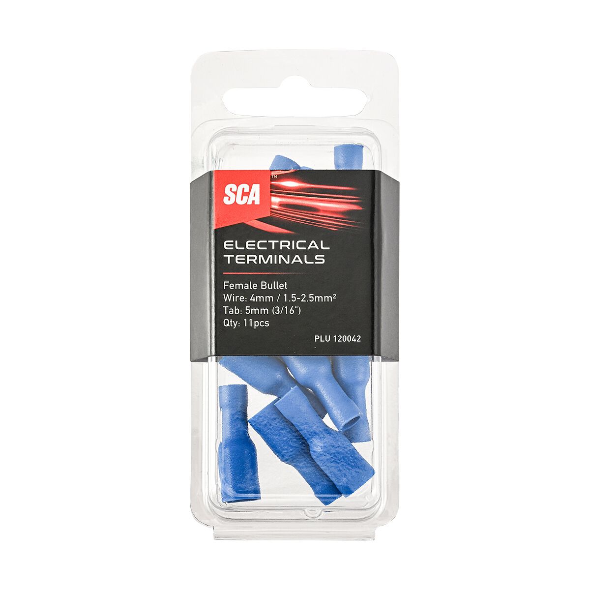 SCA Electrical Terminals Female Bullet 5mm Blue 11 Pack, , scanz_hi-res