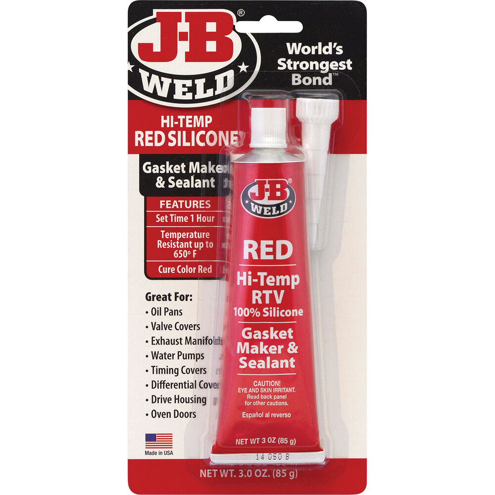 JB Weld Red HiTemp RTV Gasket Maker and Sealant 85g Supercheap Auto