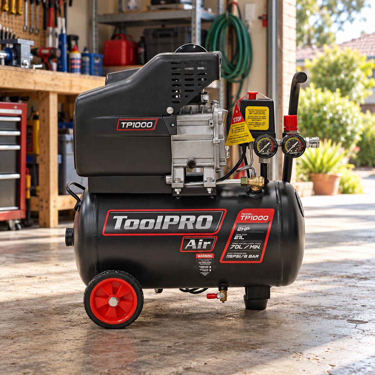 ToolPRO-Air 21L 2HP Air Compressor, , scanz_hi-res