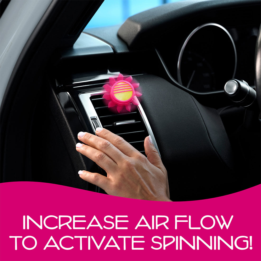 California Scents Novelty Sun Spinner Car Air Freshener Vent Clip, Coronado Cherry Scent, , scanz_hi-res