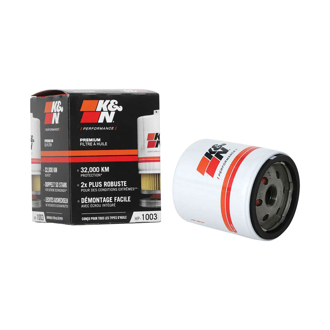 K&N Wrench Off Performance Gold Oil Filter - HP-1003 (Interchangeable with Z386), , scanz_hi-res