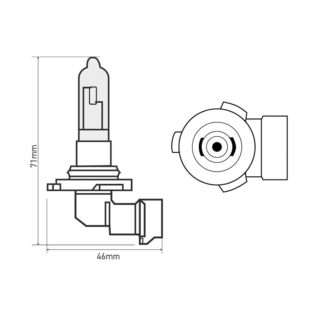 SCA Headlight Globe - HB4 12V 51W, , scanz_hi-res