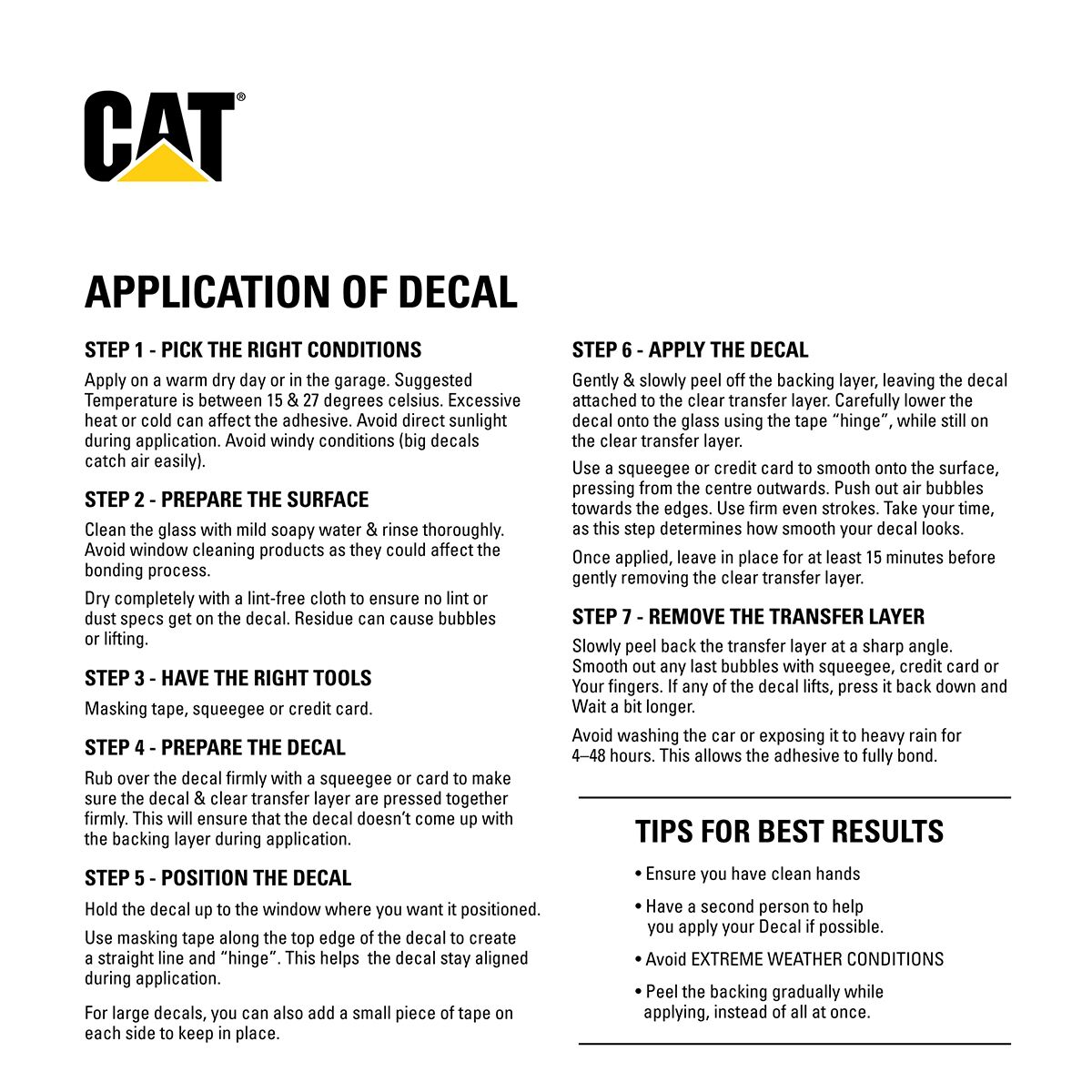 CAT A3 Logo Sticker, , scanz_hi-res