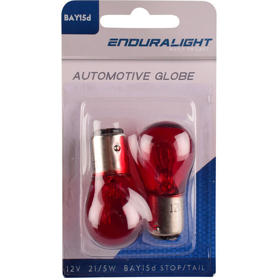 ENDURALIGHT Automotive Globes - Red Stop/ Tail 12V, 21/5W, BAY15D, , scanz_hi-res