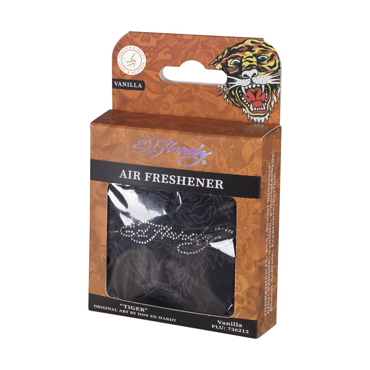Ed Hardy Tiger Beadbag Air Freshener - Black Vanilla, , scanz_hi-res