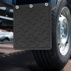 SCA PVC Mudflap Checkerplate 280x350mm Pair, , scanz_hi-res