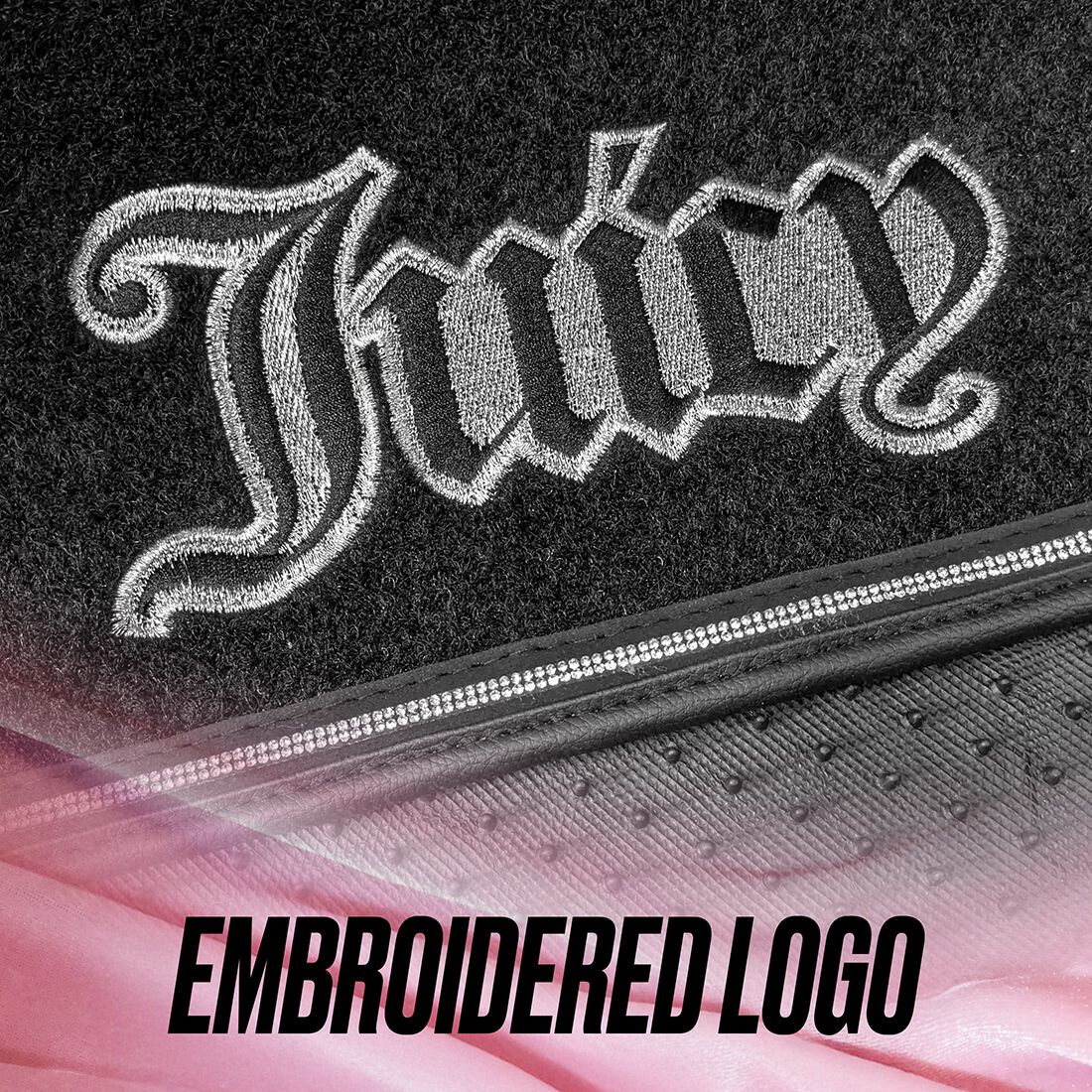 Juicy Couture 4 Piece OG Big Bling Carpet Floor Mats - Black, , scanz_hi-res