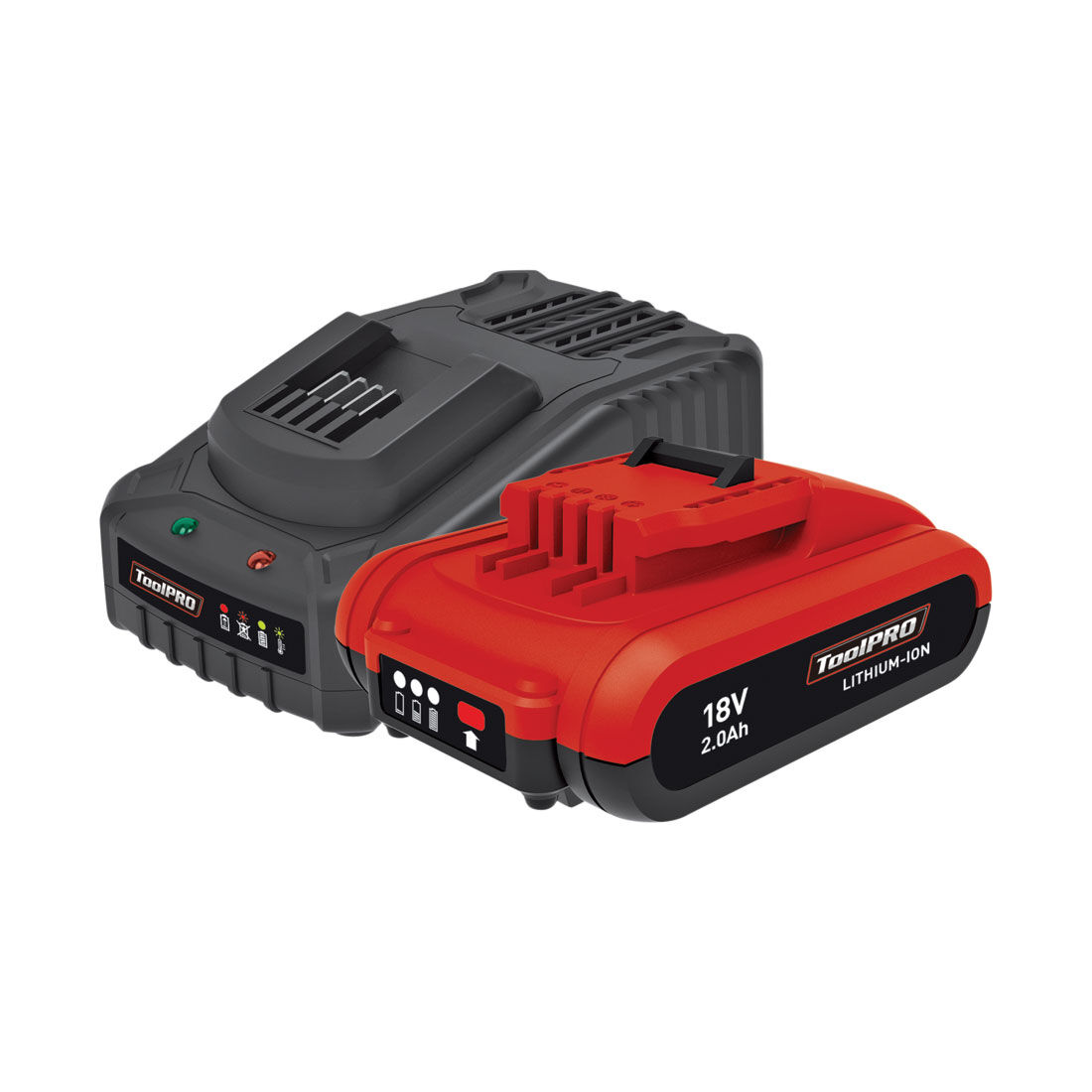 ToolPRO 18V 2.0Ah Battery & Charger Kit, , scanz_hi-res
