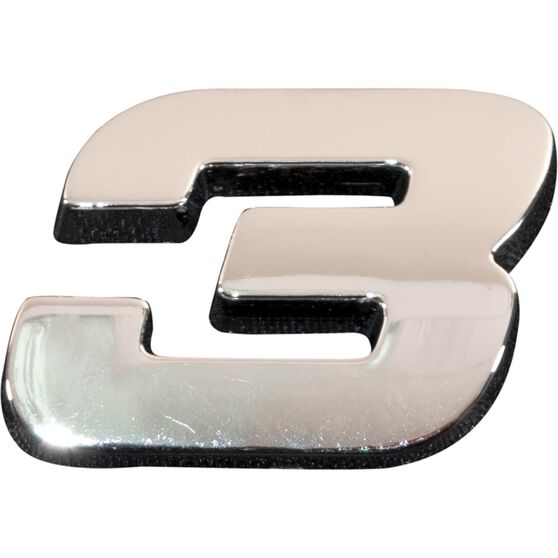 SCA 3D Chrome Badge Number 3, , scanz_hi-res