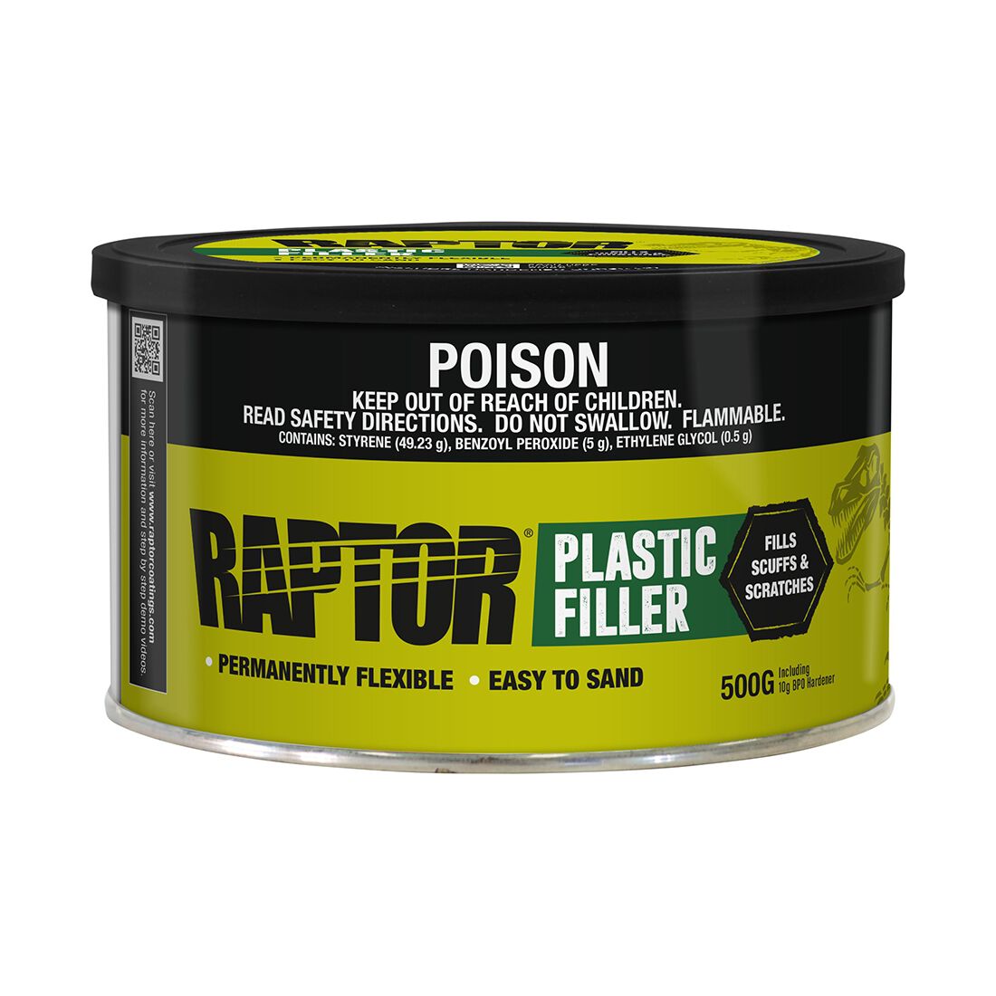 Raptor Plastic Filler 500g, , scanz_hi-res
