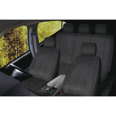 SCA Velour Quilted Seat Cover Pack - Black Adjustable Headrests Size 30 and 06H Airbag Compatible, , scanz_hi-res