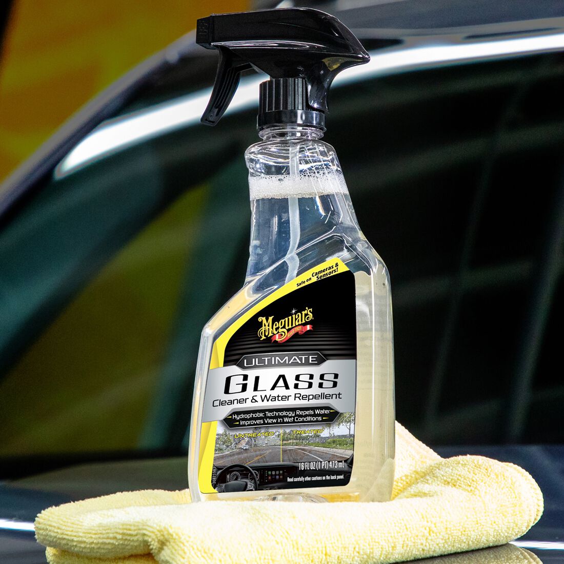 Meguiar's Ultimate Glass Cleaner & Water Repellent 473mL, , scanz_hi-res