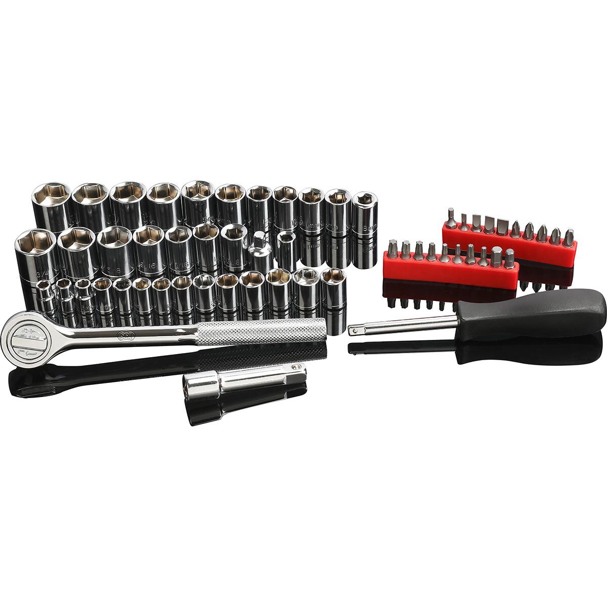 SCA Socket Set 1/4" & 3/8" Drive Metric/SAE 58 Piece, , scanz_hi-res