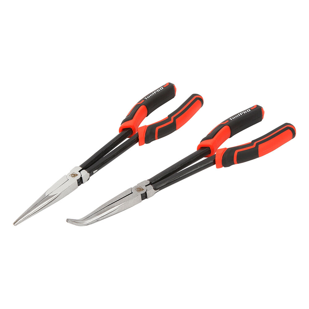 ToolPRO Long Nose Long Reach Plier Set 2 Piece Supercheap Auto New
