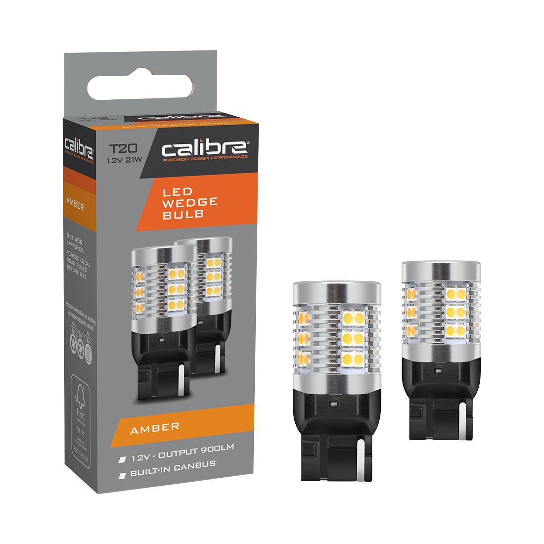 Calibre Automotive Globes - LED Wedge 12V, 21W, T20, , scanz_hi-res