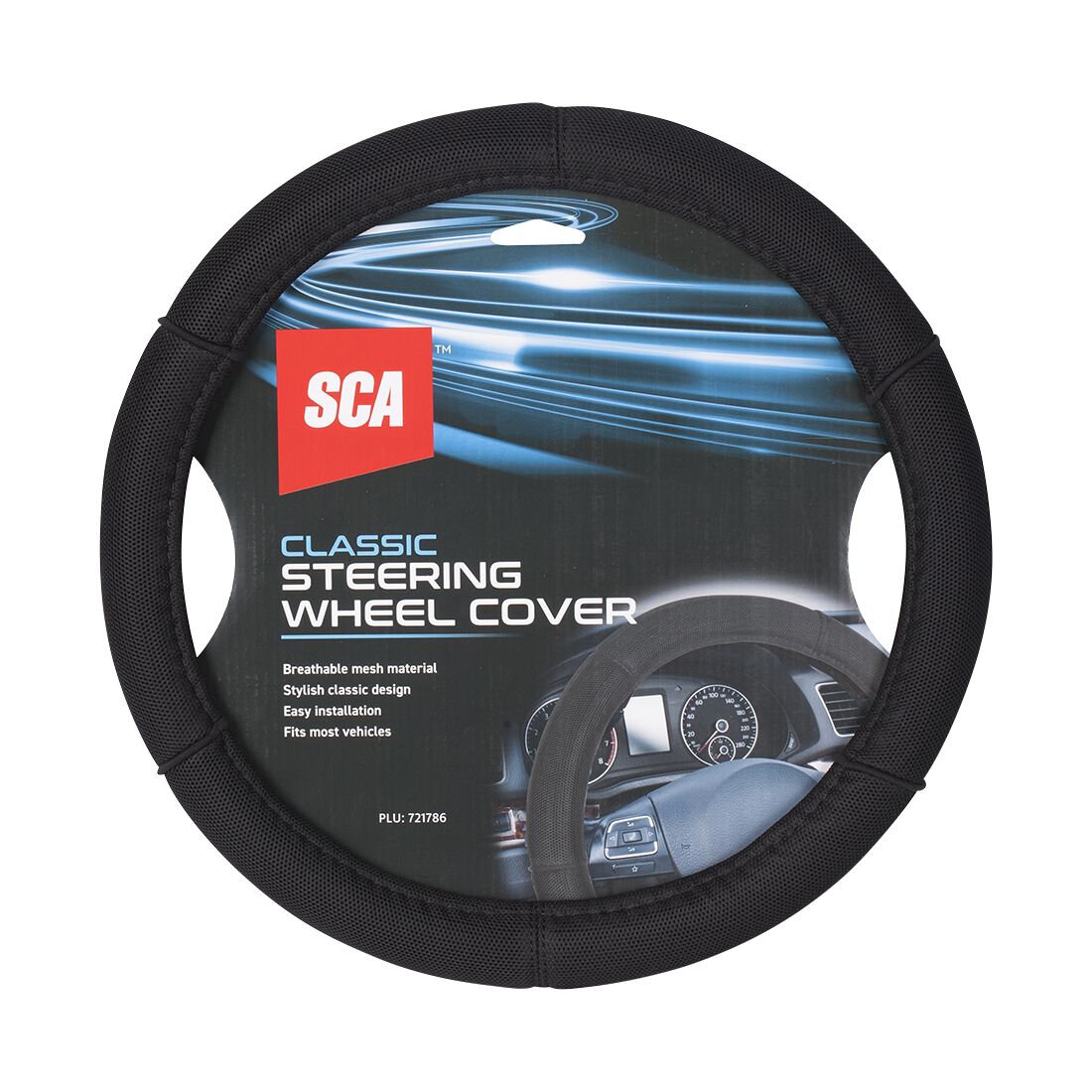 SCA Steering Wheel Cover Mesh Black, , scanz_hi-res