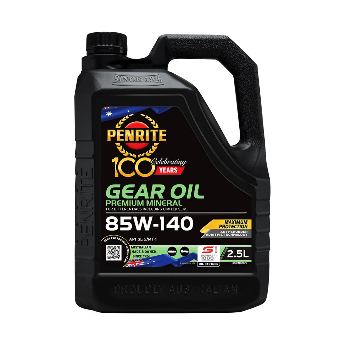 Penrite Gear Oil - 85W-140, 2.5 Litre, , scanz_hi-res