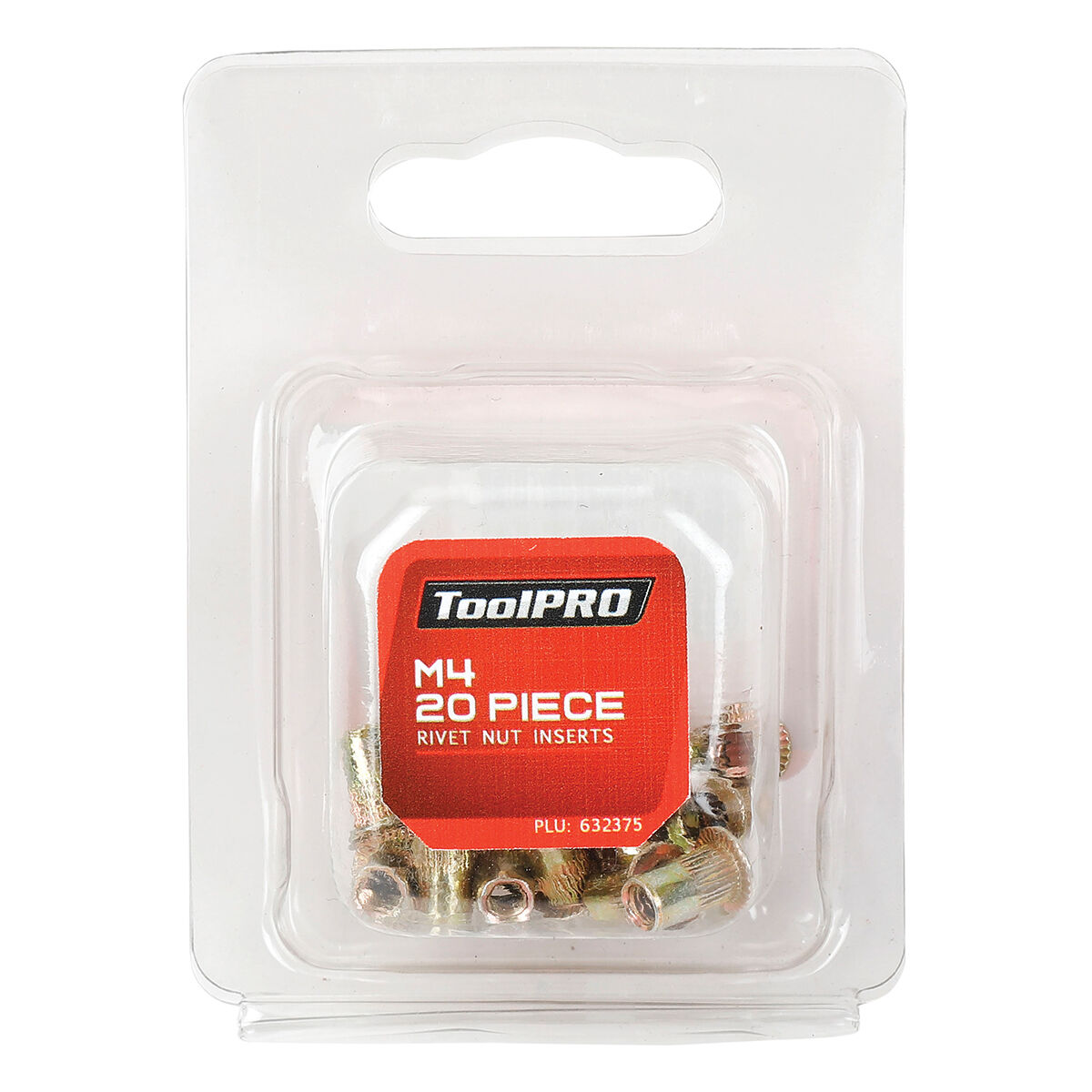 ToolPRO Rivet Nut Inserts M4 20 Piece, , scanz_hi-res