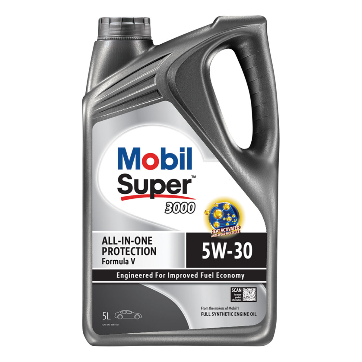 Mobil Super 3000 Formula V Engine Oil 5W-30 5 Litre, , scanz_hi-res