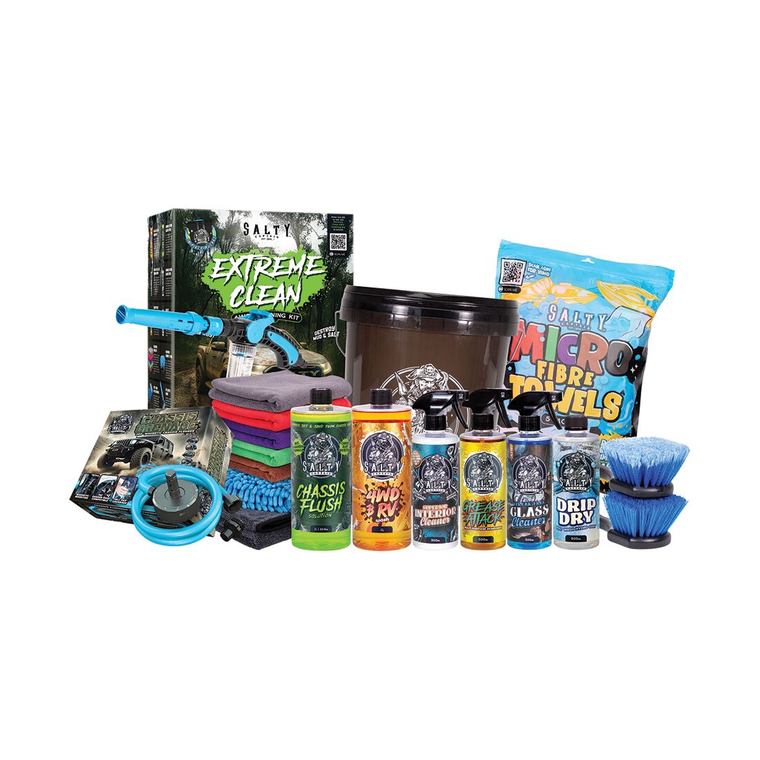 Salty Captain Extreme Clean 4WD Cleaning Kit - 18 Piece, , scanz_hi-res