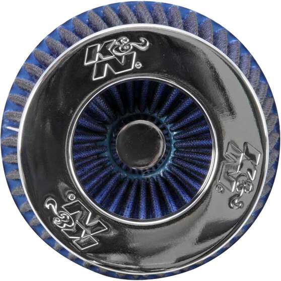 K&N Universal Clamp-On Air Filter - Blue, RG-1001BL, , scanz_hi-res