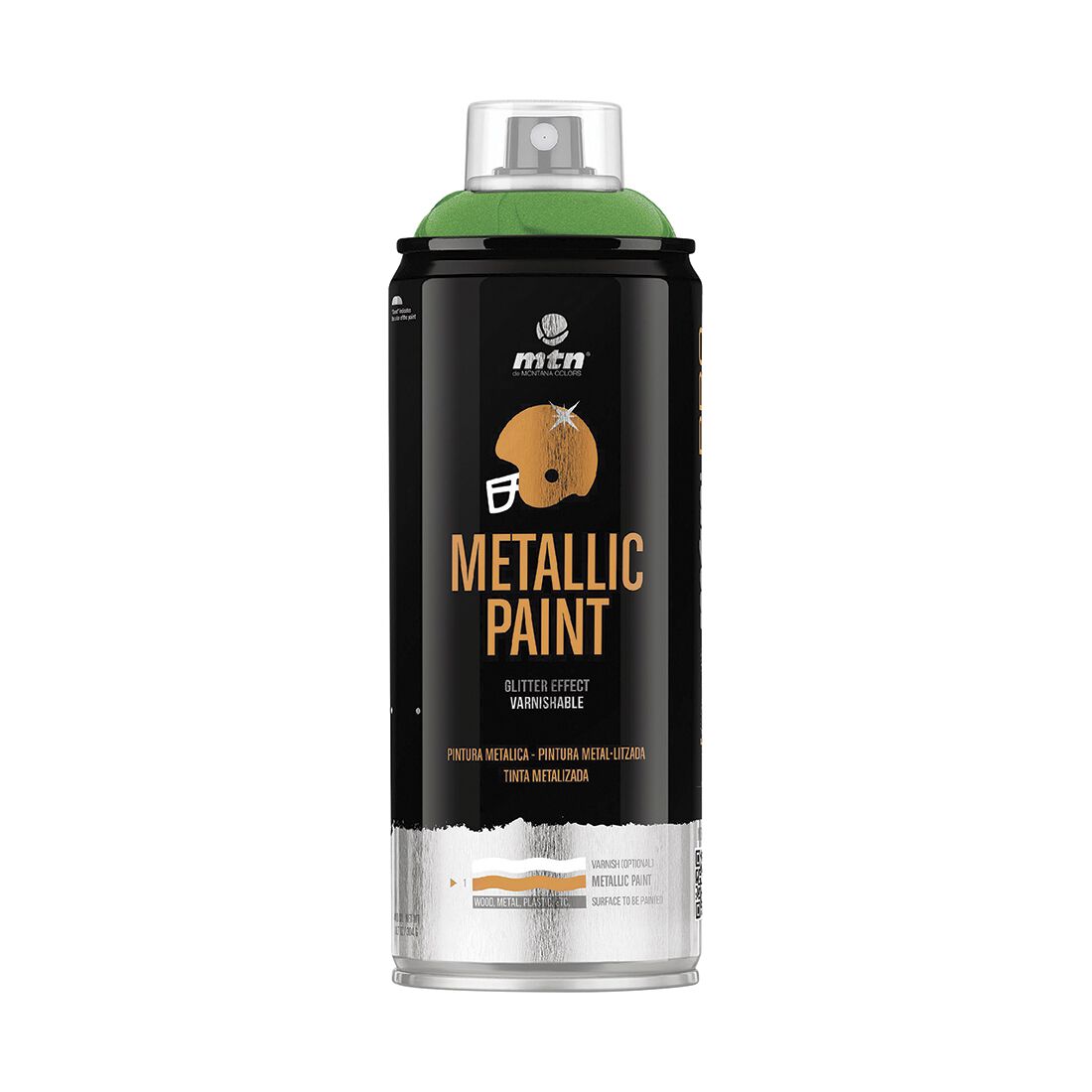 MTN Pro Metallic Green Spray Paint 400mL, , scanz_hi-res