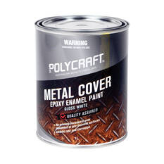 Polycraft Metal Cover Gloss White 1 Litre, , scanz_hi-res