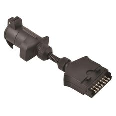 SCA Trailer Adaptor - 7 Pin Flat Socket to 7 Pin Large Round Plug, , scanz_hi-res