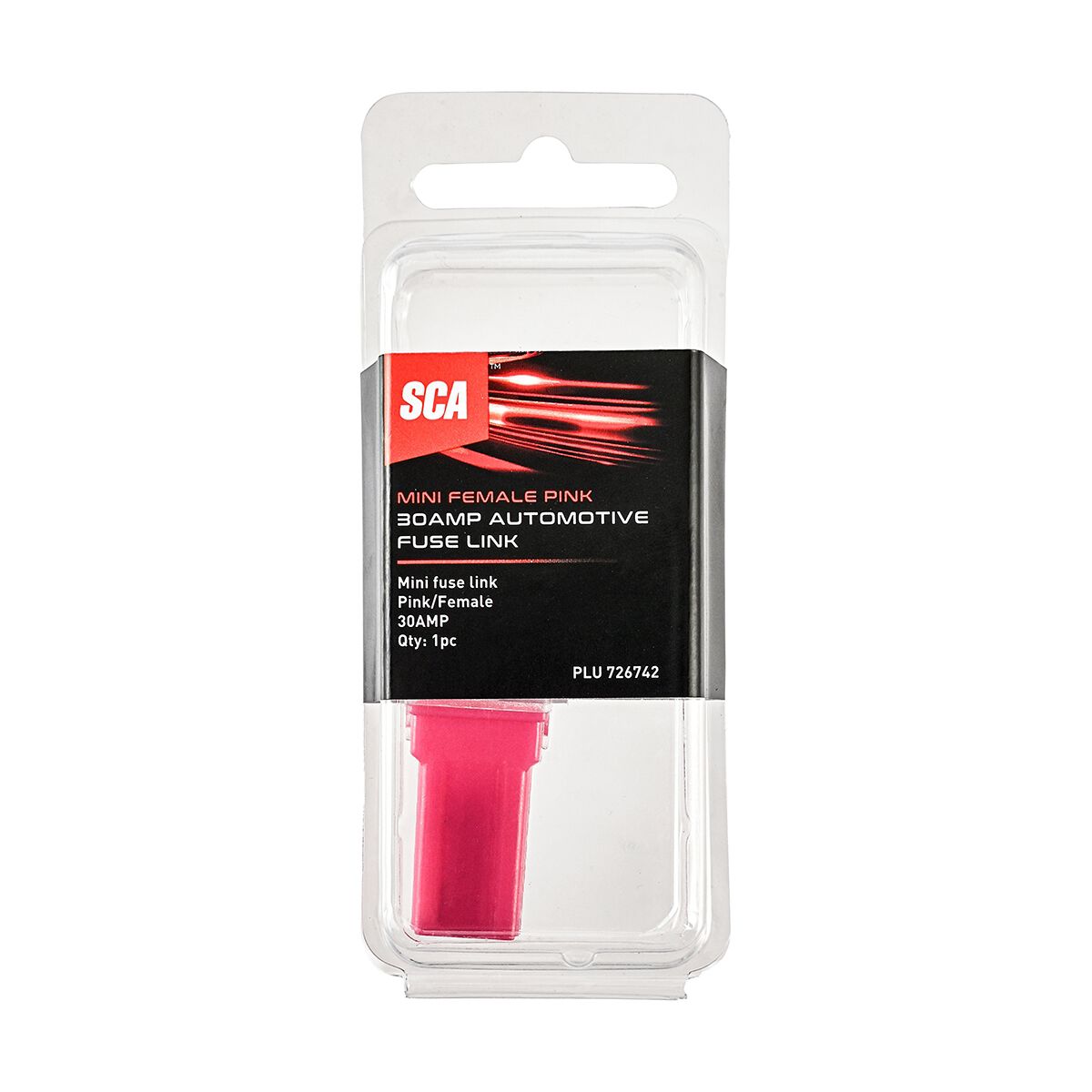 SCA Automotive Fuse Link - Female Mini, 30 Amp, Pink, , scanz_hi-res